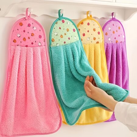 6pcs Soft Towels With High Water Absorption, Dishwashing Cloths, Anti-oil Wiping Cloth, Household Cleaning Cloth, Scouring Pad, Apartment Essentials, College Dorm Essentials, Back School Supplies, Household Cleaning Supplies