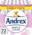 Andrex Gentle Clean Toilet Rolls - 72 Toilet Roll Pack
