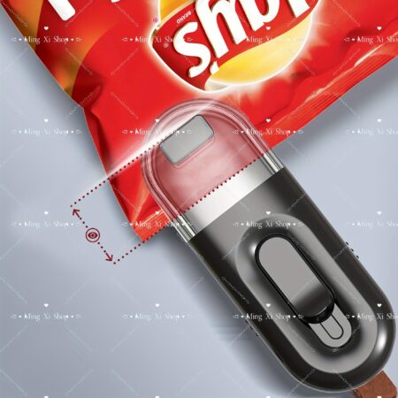 1pc Mini Vacuum Sealer, Heat Sealer & Cutter 2 In 1 Portable Thermal Vacuum Sealer For Plastic Bag Storage Food Snacks Cookies Fresh (Black), Kitchen Supplies