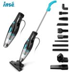 INSE R3s Bagless Stick Vacuum - 4-in-1 Lightweight Corded Vacuum Cleaner for Hardwood Floors, Carpet, Car, and Pet Hair - Ultra Quiet and Handheld-Compatible