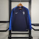 2018 Retro Long Sleeve France Home Football Shirt 1:1 Thai Quality