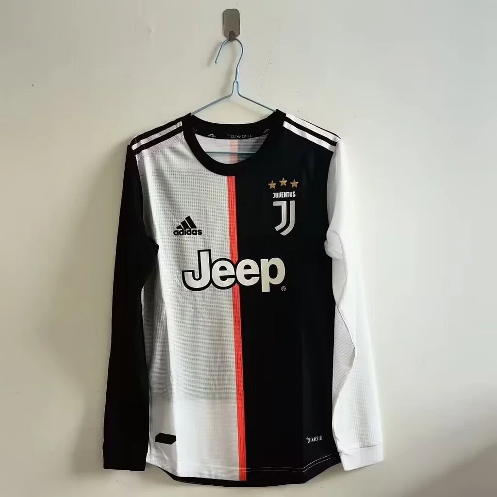 2019/2020 Retro Player Version Long Sleeve Juventus Home Football Shirt 1:1 Thai Quality