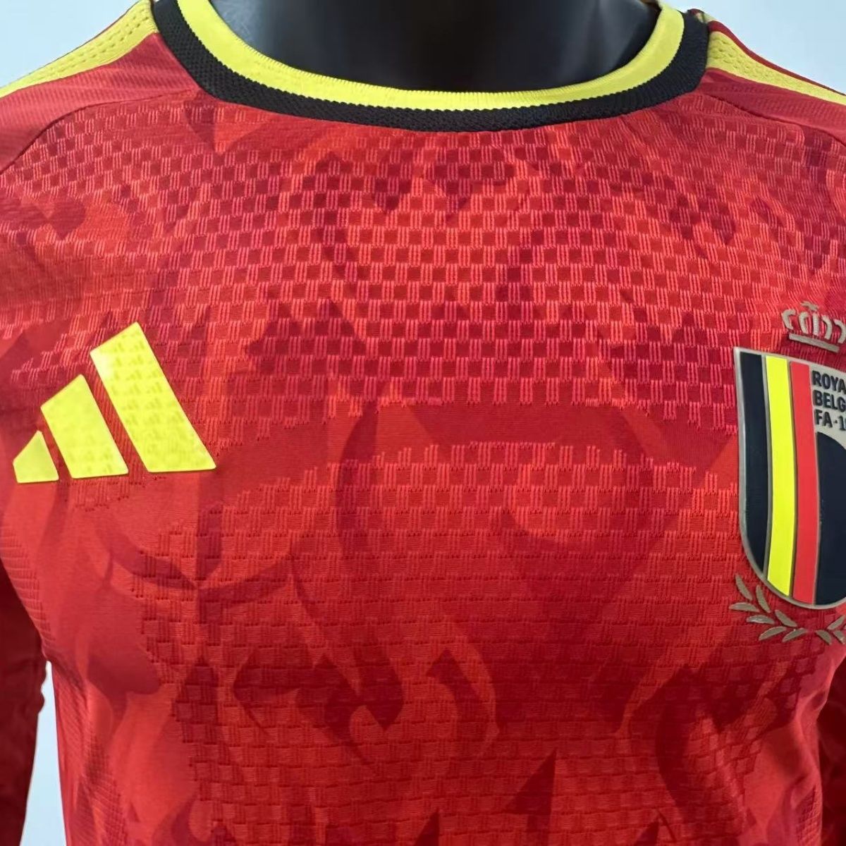 Player Edition - Belgium 2026 World Cup Home Long Sleeve Football Jersey - Image 2