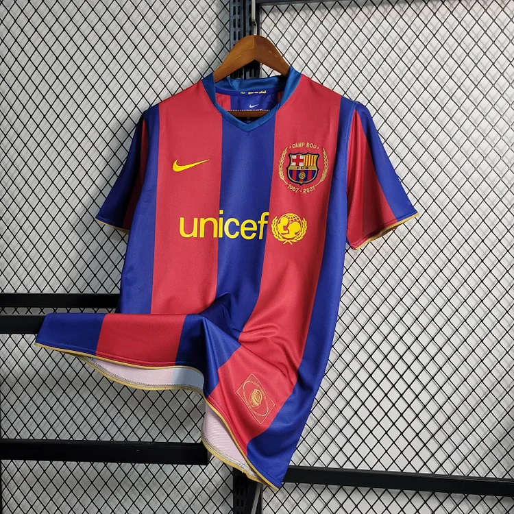 Retro Barcelona Football Shirt Home 2007/2008 1:1 Thai Quality - Image 9