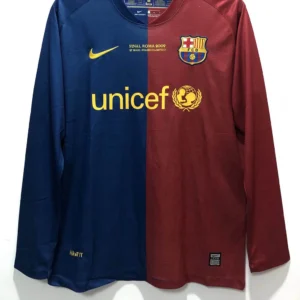 2008/2009 Retro Long Sleeve Barcelona Football Shirt Home Champions League 1:1 Thai Quality