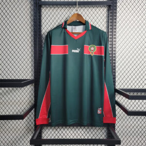 Morocco 1998 Retro Home Long-Sleeved Football Jersey