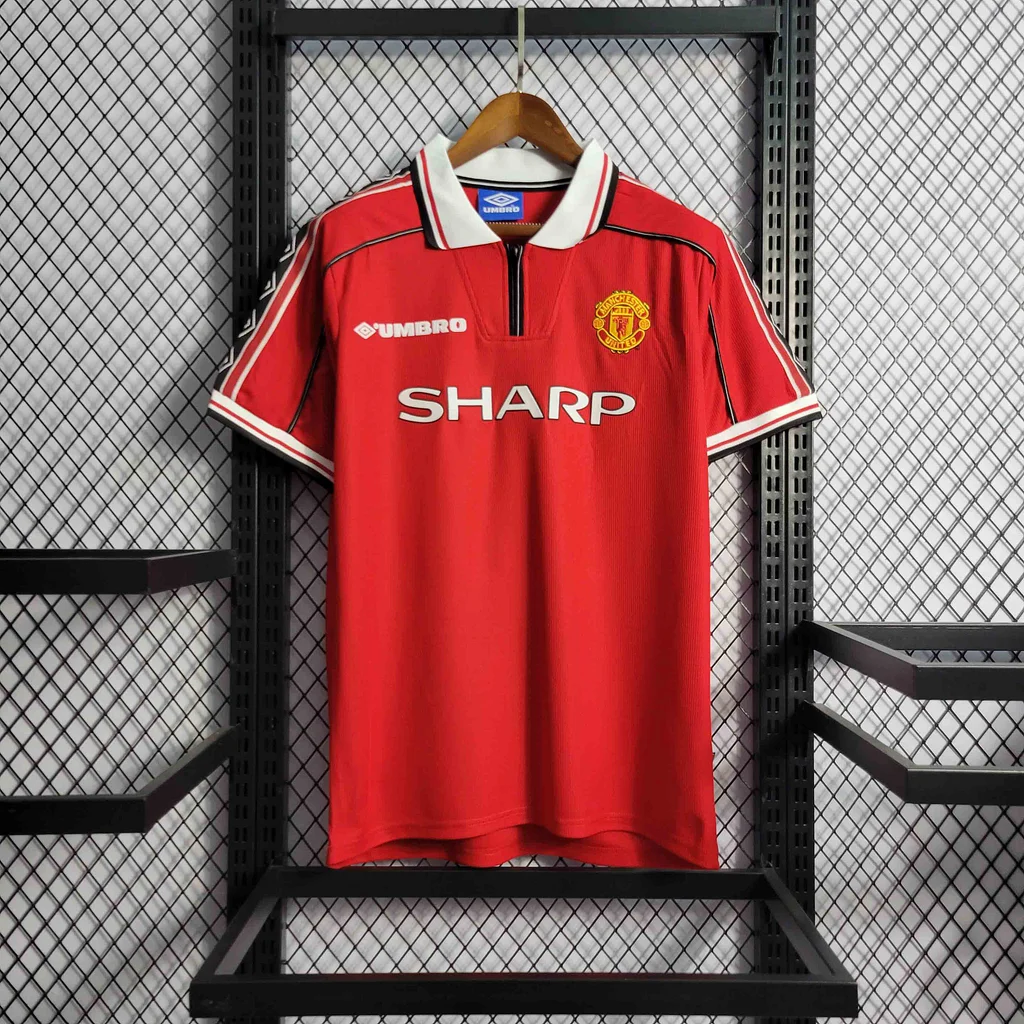1998/1999 Retro Manchester United Home Football Shirt 1:1 Thai Quality