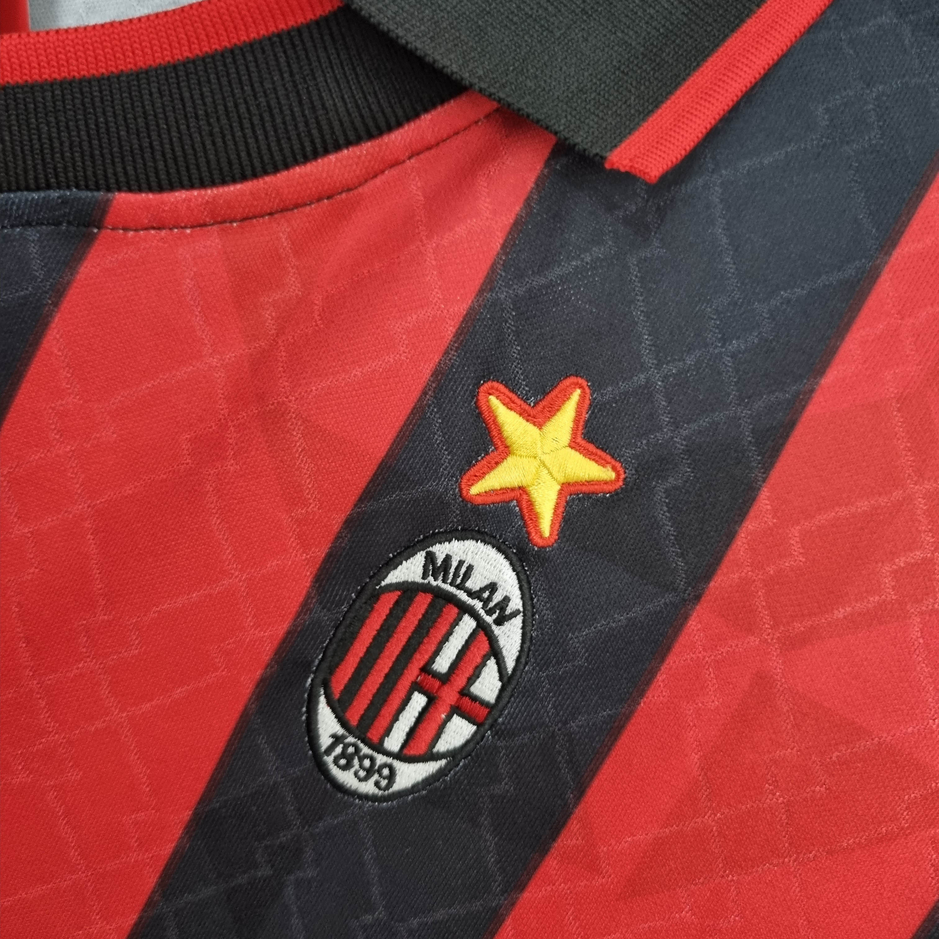 1995/1996 Retro AC Milan Home Football Shirt 1:1 Thai Quality - Image 5