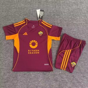 Kids Roma 25/26 Home Kit Football Jersey（Bring a sponsor）