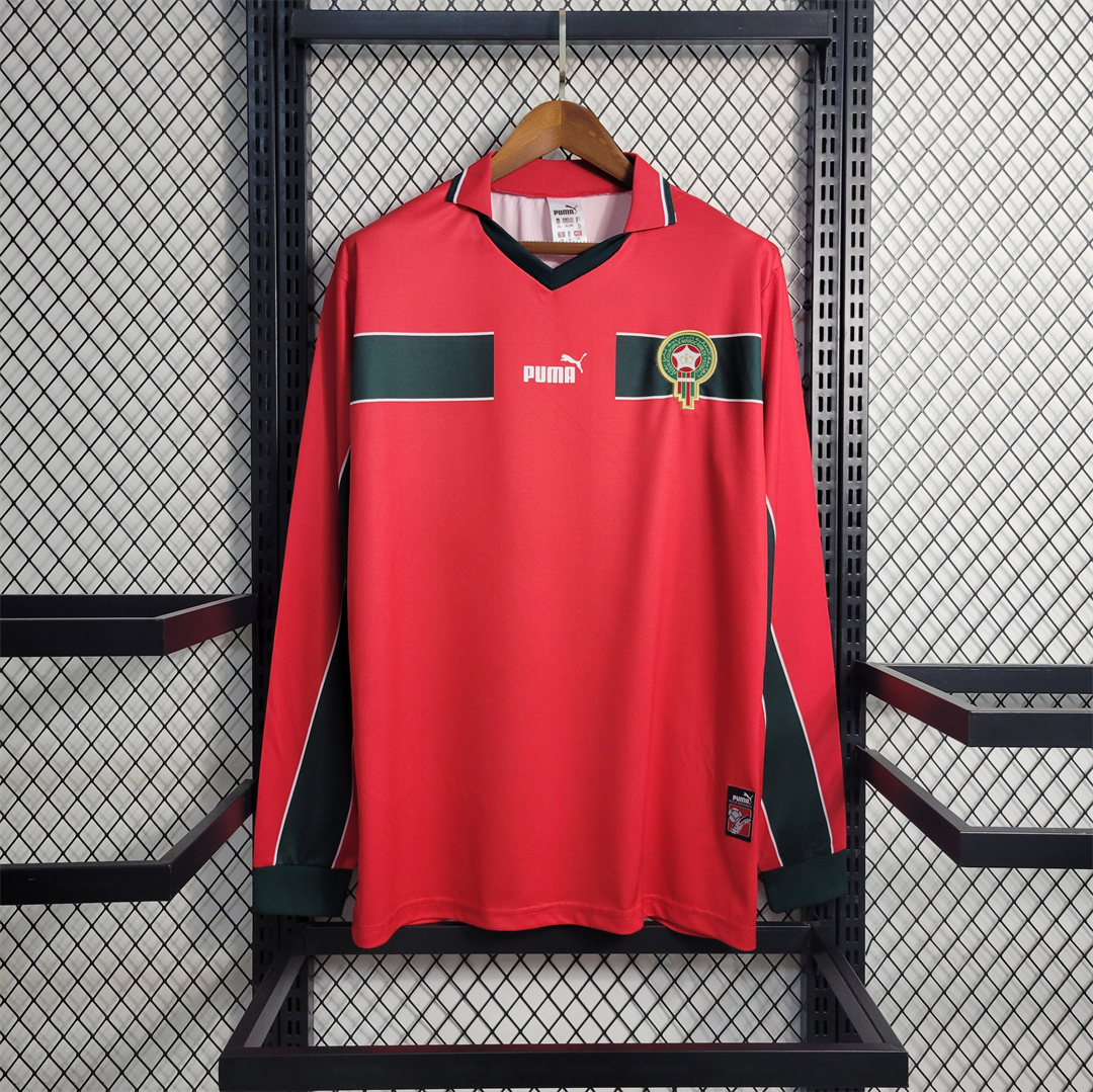 Morocco 1998 Retro Third Long-Sleeved Football Jersey