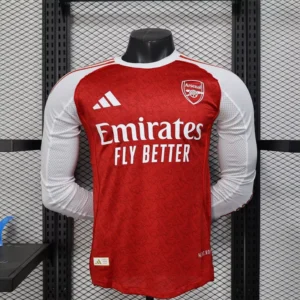Player Edition - Arsenal 25/26 Home Long Sleeve Football Jersey