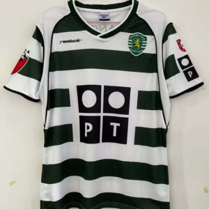 2001/2003 Retro Sporting Lisbon Home Football Shirt 1:1 Thai Quality