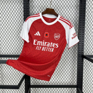 【S~4XL】Arsenal 25/26 Home Poppy  Football Jersey