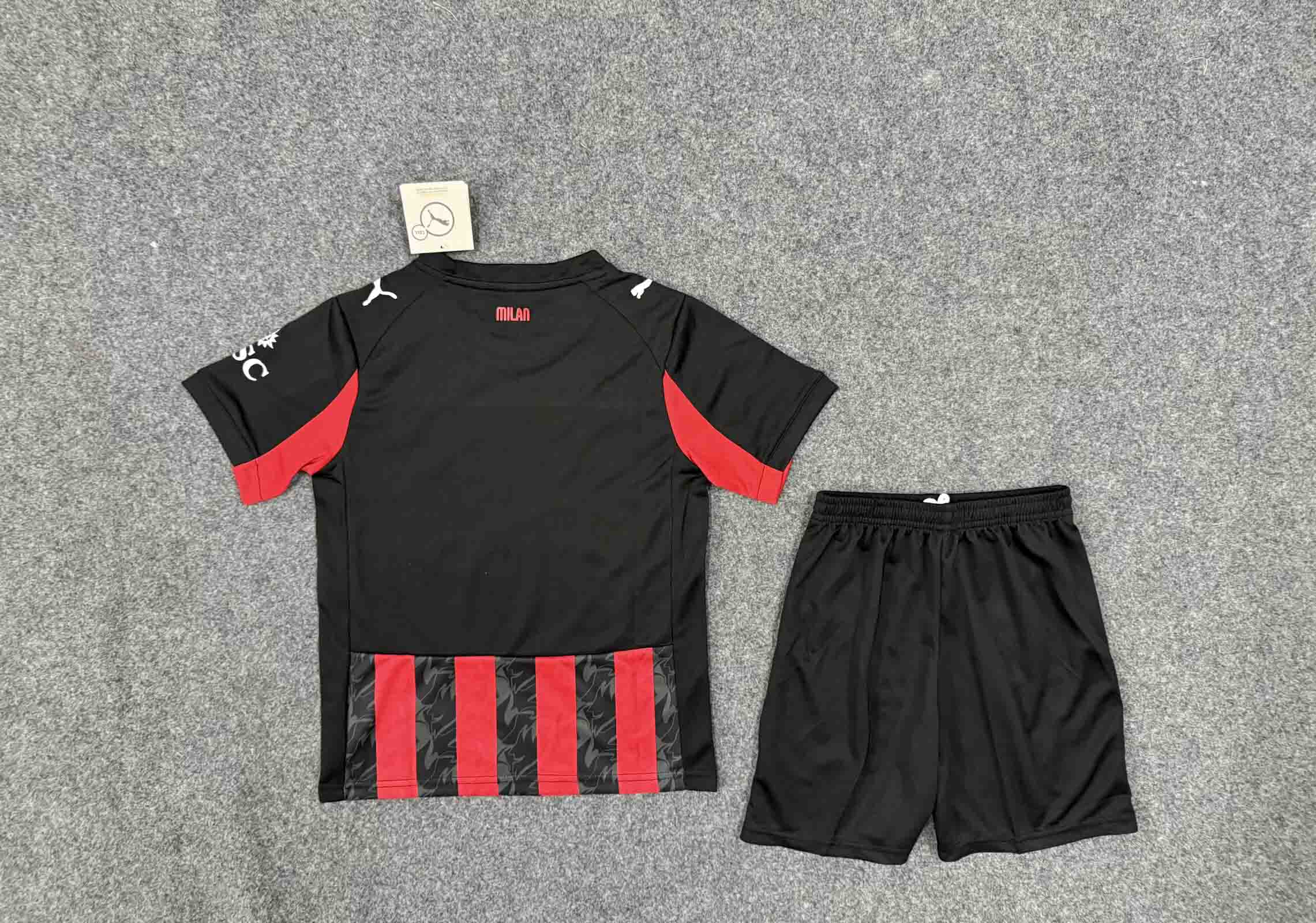 Kids AC Milan 25/26 Home Jersey Football Kit - Image 2