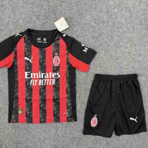 Kids AC Milan 25/26 Home Jersey  Football Kit