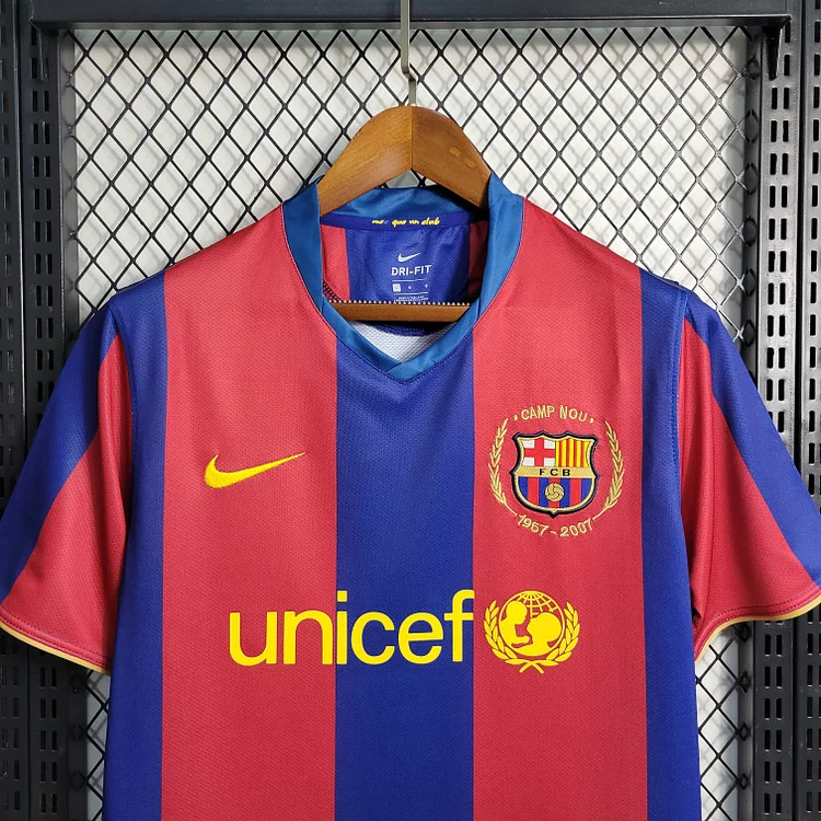Retro Barcelona Football Shirt Home 2007/2008 1:1 Thai Quality - Image 4