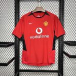 2002/2004 Retro Manchester United Home Football Shirt 1:1 Thai Quality