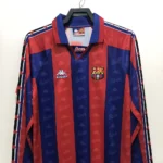 1996/1997 Retro Long Sleeve Barcelona Football Shirt Home Champions League 1:1 Thai Quality