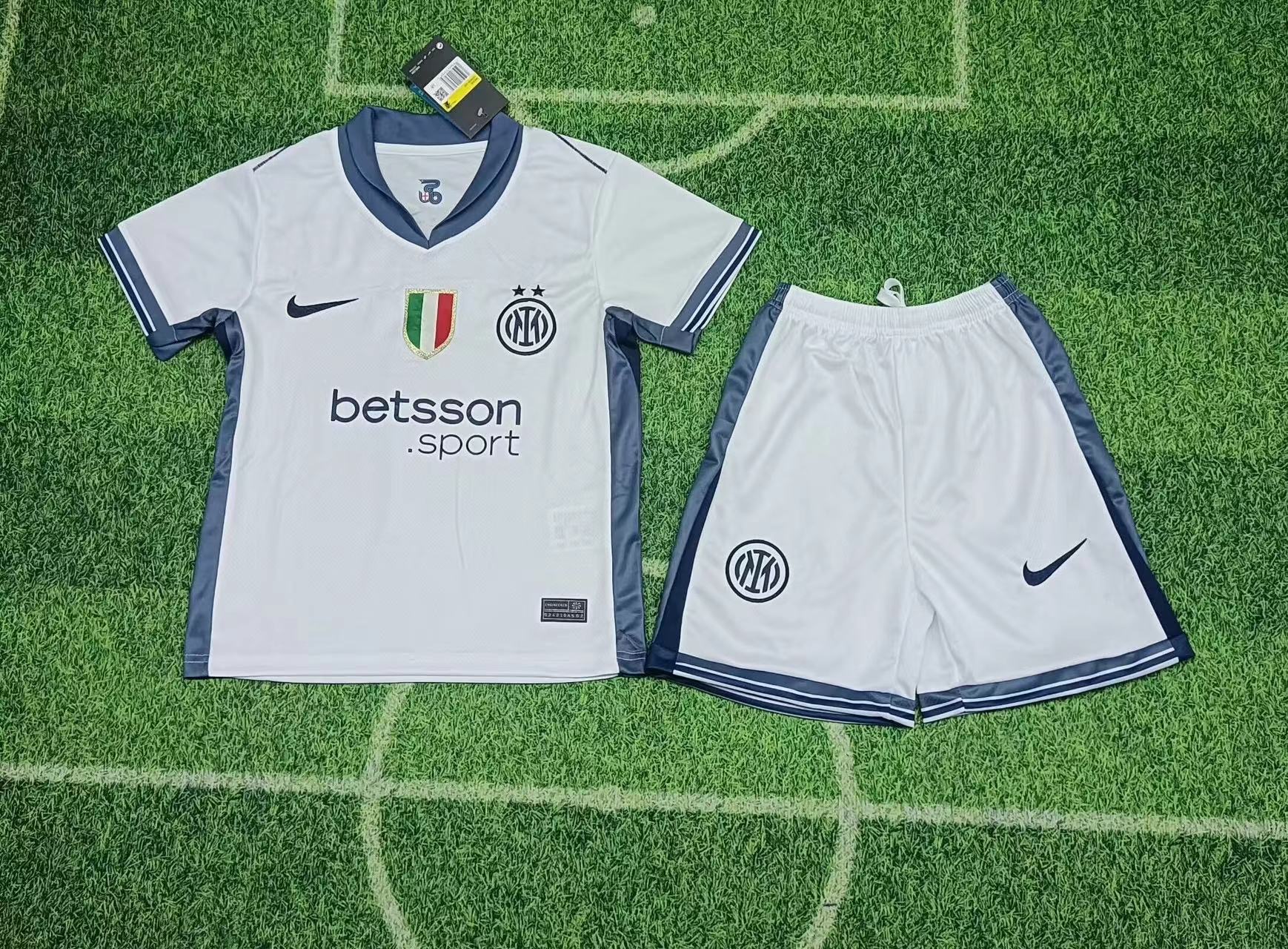 Kids Inter Milan Away Jersey 24/25 Football Kit