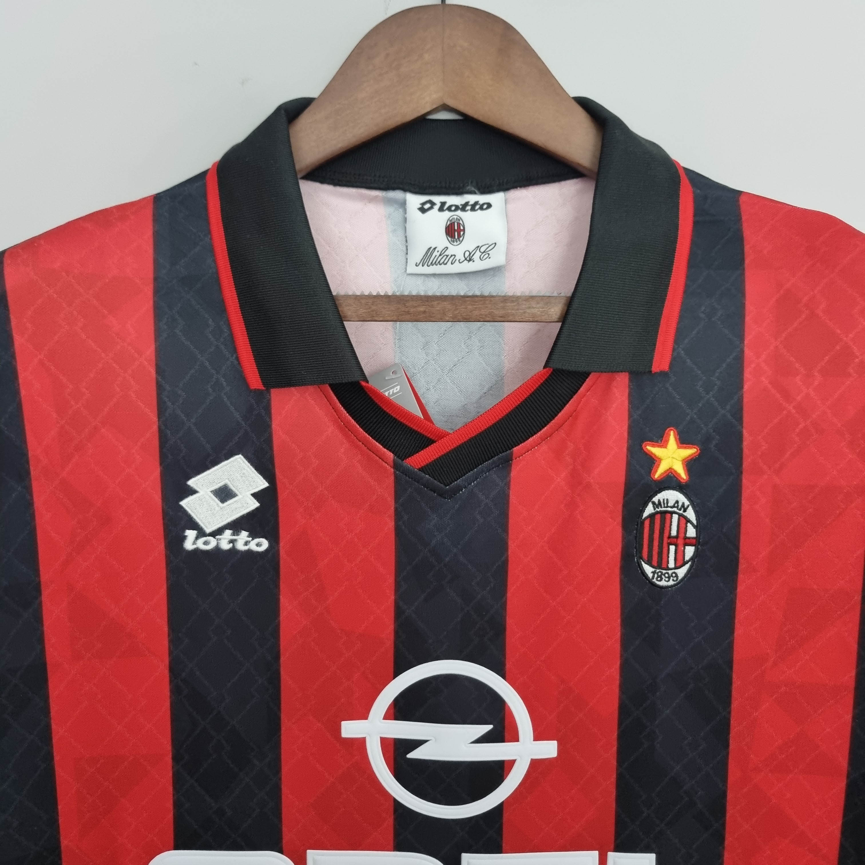 1995/1996 Retro AC Milan Home Football Shirt 1:1 Thai Quality - Image 3