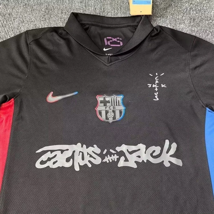 【S~4XL】Barcelona 24/25 TRAVIS SCOTT Away Jersey - Image 3
