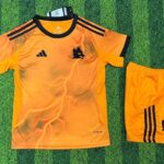 Kids Roma 25/26 Away Kit Football Jersey