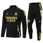 24/25 Real Madrid half-pulled training suit Black Jersey