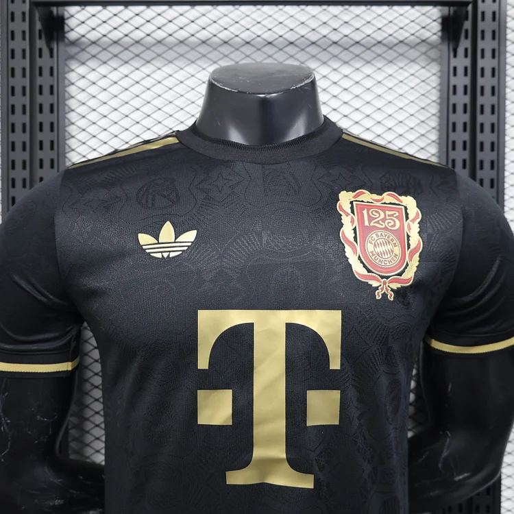 Player Edition -Bayern 12025th Anniversary Black Jersey - Image 3