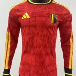 Player Edition - Belgium 2026 World Cup Home Long Sleeve Football Jersey
