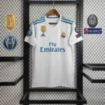 2017/2018 Retro Real Madrid Home With Champions League badge