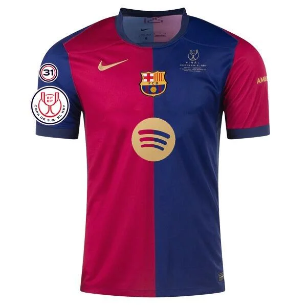 Barcelona 24/25 Copa del Rey Champions Jersey