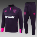 West Ham United 24/25 purple half-zip training suit