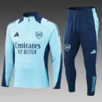 24/25 Arsenal half-pull training suit light blue football jersey