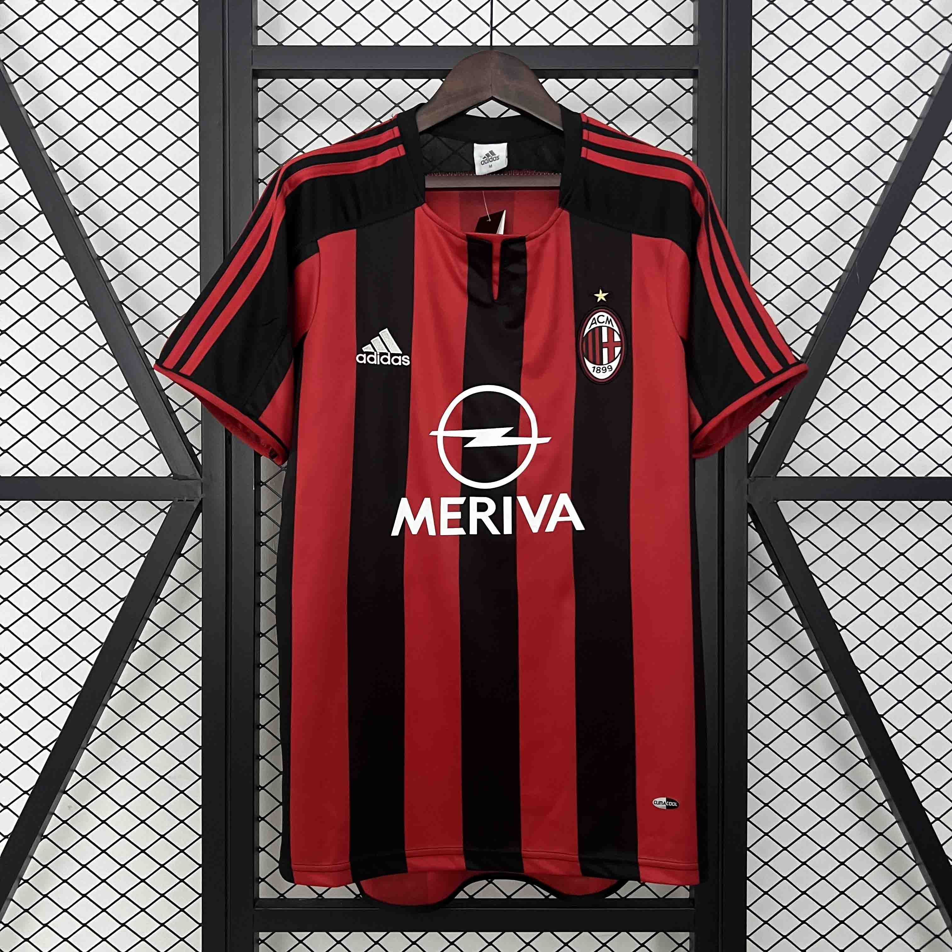 2003/2004 Retro AC Milan Home Football Shirt